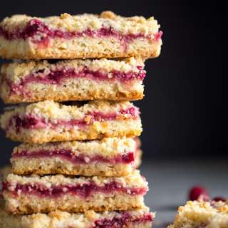 Leftover Cranberry Sauce Bars