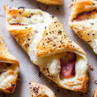 Ham and Cheese Puff Pastry Bundles