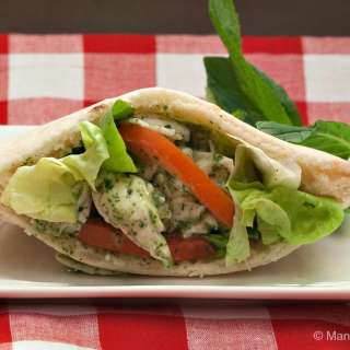 Mint Chicken Pita Pockets