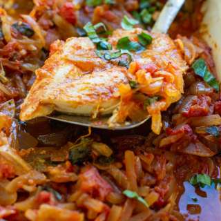 Easy Greek Oven Baked Fish (Psari Plaki)