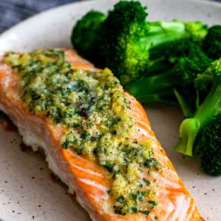 Garlic Butter Baked Salmon