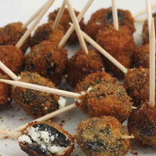 Greek fried olives