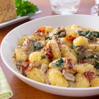 Creamy Tuscan Sausage Gnocchi