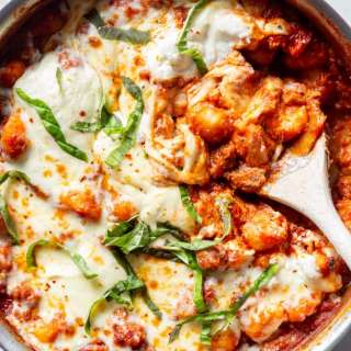 Cheesy One Pot Gnocchi with Sausage