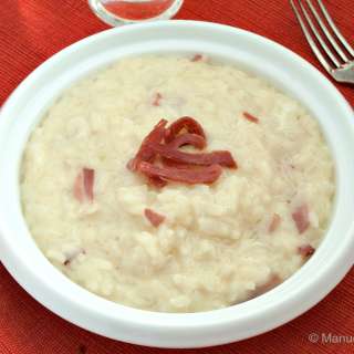 Stracchino and Speck Risotto