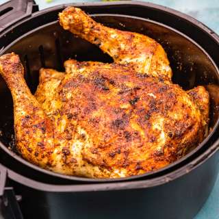 1-Hour Air Fryer Rotisserie Chicken (How To Air Fry A Whole Chicken!)