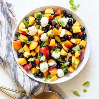 Blueberry Nectarine Caprese Salad
