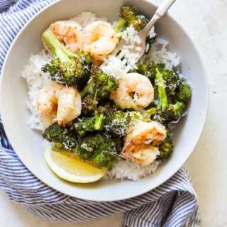 Roasted Shrimp and Broccoli
