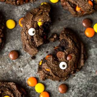 Double Double Chocolate Peanut Butter Cookies