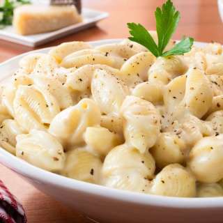 Creamy Garlic Parmesan Shells Pasta