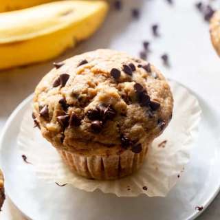 Healthy Sourdough Banana Muffins