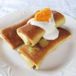 Citrus Vanilla Blintzes