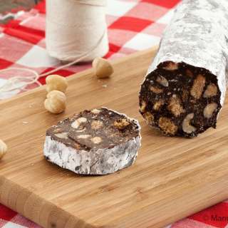 Eggless Chocolate Salami
