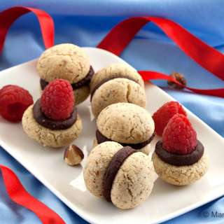 Spelt and Raspberry Baci di Dama