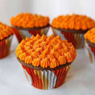 Halloween Devil's Food Cupcakes