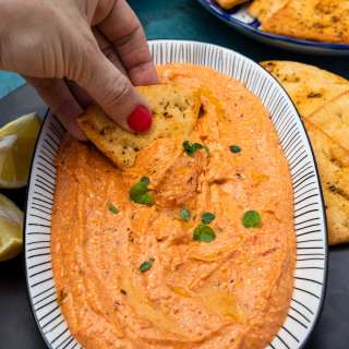 Tyrokafteri (5-Minute Greek Spicy Feta Dip Recipe)