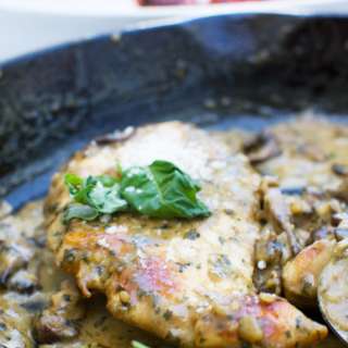 Creamy Chicken Pesto Parmesan (15 Minute Meal)