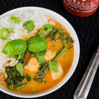 Thai Red Curry with Chicken and Broccolini