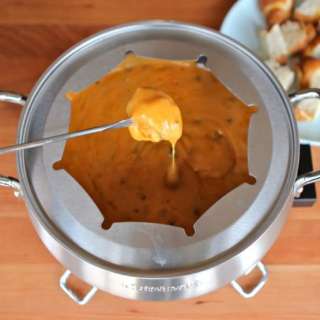 Cheesy Roasted Jalapeño Fondue (non alcoholic)