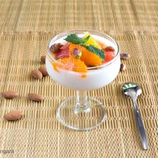 Biancomangiare with Citrus Salad