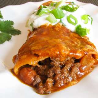 Beef and Bean Enchiladas
