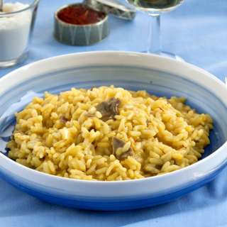 Dried Porcini and Saffron Risotto