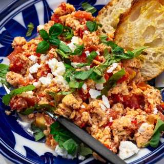 10-Minute Greek Scrambled Eggs (Strapatsada)