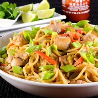 Thai Peanut Chicken Pasta