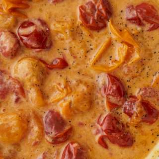 Cherry Tomato Cream Sauce with Parmesan