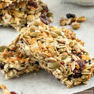 Seeded Cranberry Crunch Granola Bars