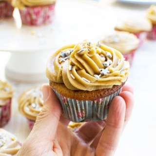 Gingerbread Muffins with Salted Caramel Icing