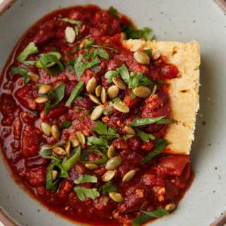 Vegan Tempeh Chili with Beans