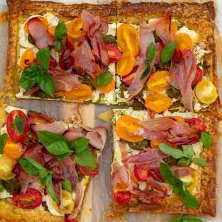 Quick Puff Pastry Tomato Tart