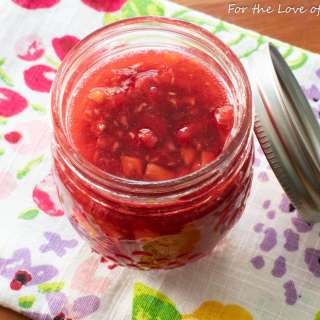 Raspberry-Peach Freezer Jam