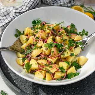 Greek Potato Salad (Easy & Light!)