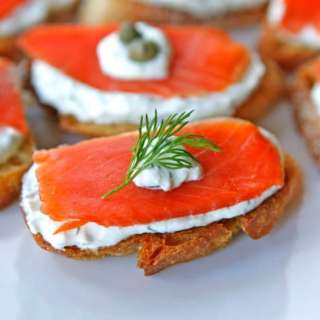 Smoked Salmon Crostini