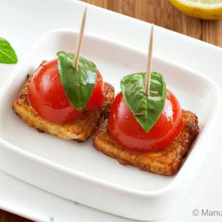 Cherry Tomato and Halloumi Bites