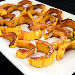 Maple and Cinnamon Roasted Delicata Squash