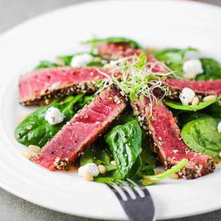 Seared Peppercorn Tuna Steak