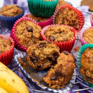 Carrot Banana Muffins (Very Easy!)