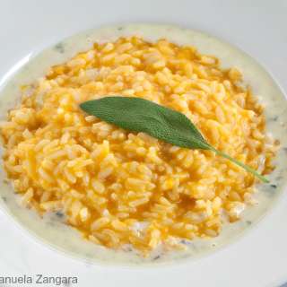 Pumpkin Risotto with Gorgonzola Sauce