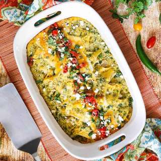 Chicken Enchiladas with Verde Sauce