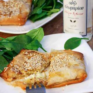 Feta Filo Parcels With Honey