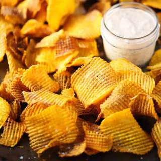 Crosshatch Sweet Potato Chips