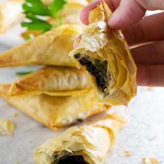 Mushroom Filo Parcels
