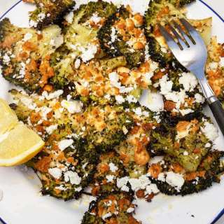 Smashed Broccoli (With Feta!)