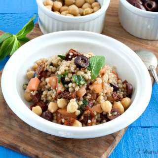 Sun-dried Tomato and Chickpea Maftoul Salad