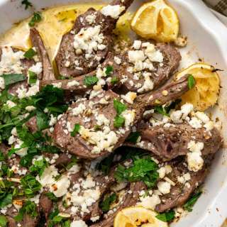 Easy Oven Baked Lamb Chops (Greek Style)