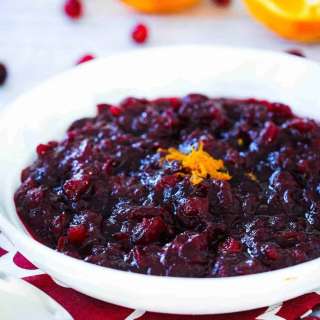 Maple Orange Cranberry Sauce