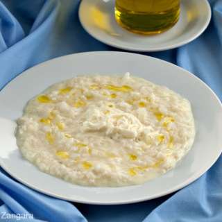 Burrata and Truffle Oil Risotto